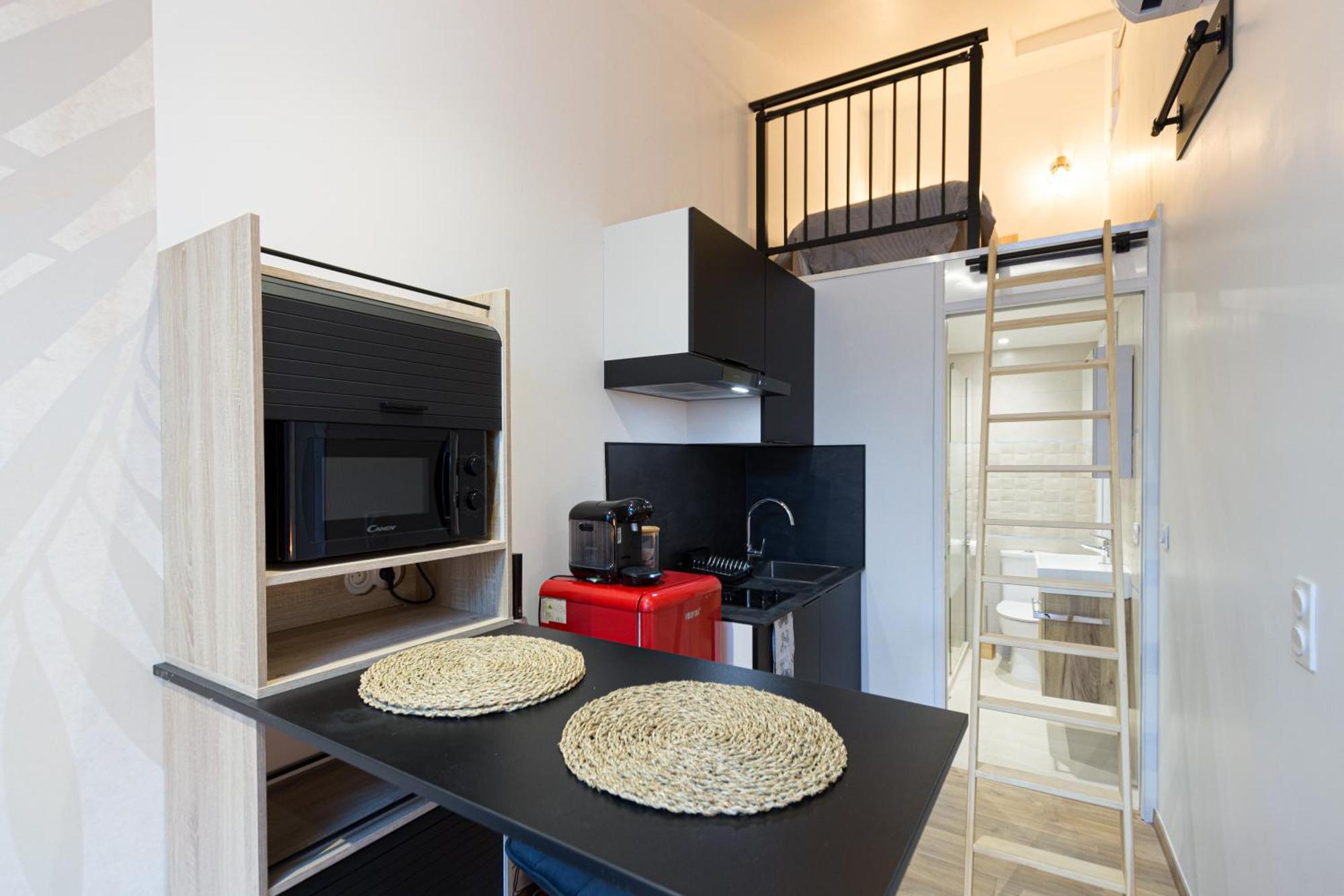 Charmant T1 Mezzanine Neuf Clim 06 - Centre Ville Монпелье Экстерьер фото